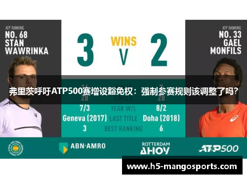 弗里茨呼吁ATP500赛增设豁免权：强制参赛规则该调整了吗？